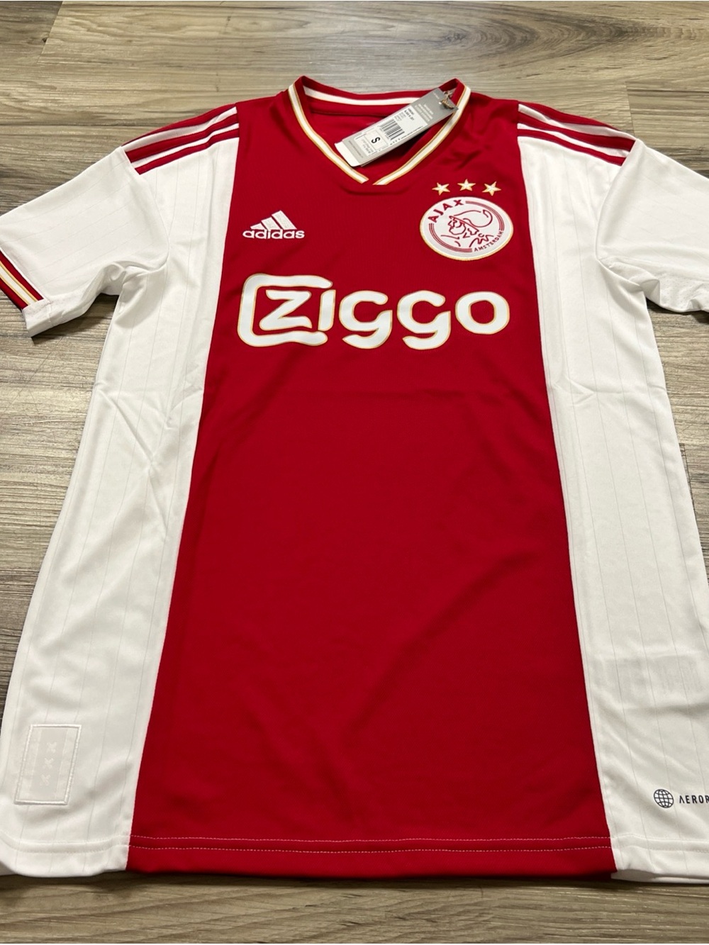 Adidas Ajax Amsterdam 2022/2023 Home Soccer Jersey Men’s Size Small H58243 NWT